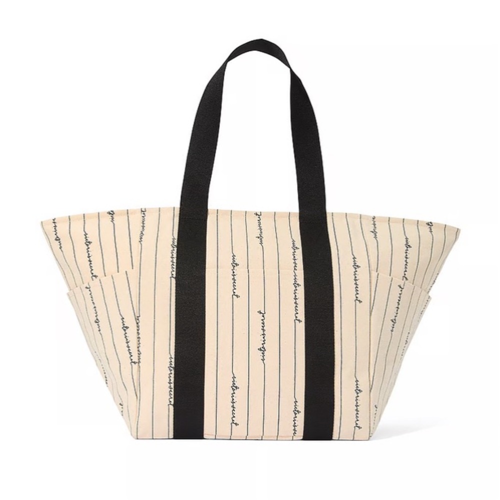 VICTORIA'S SECRET Logo Canvas Tote Bag